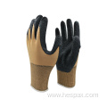 Hespax Industrial Safety Latex Coated Rubber Labour Gloves